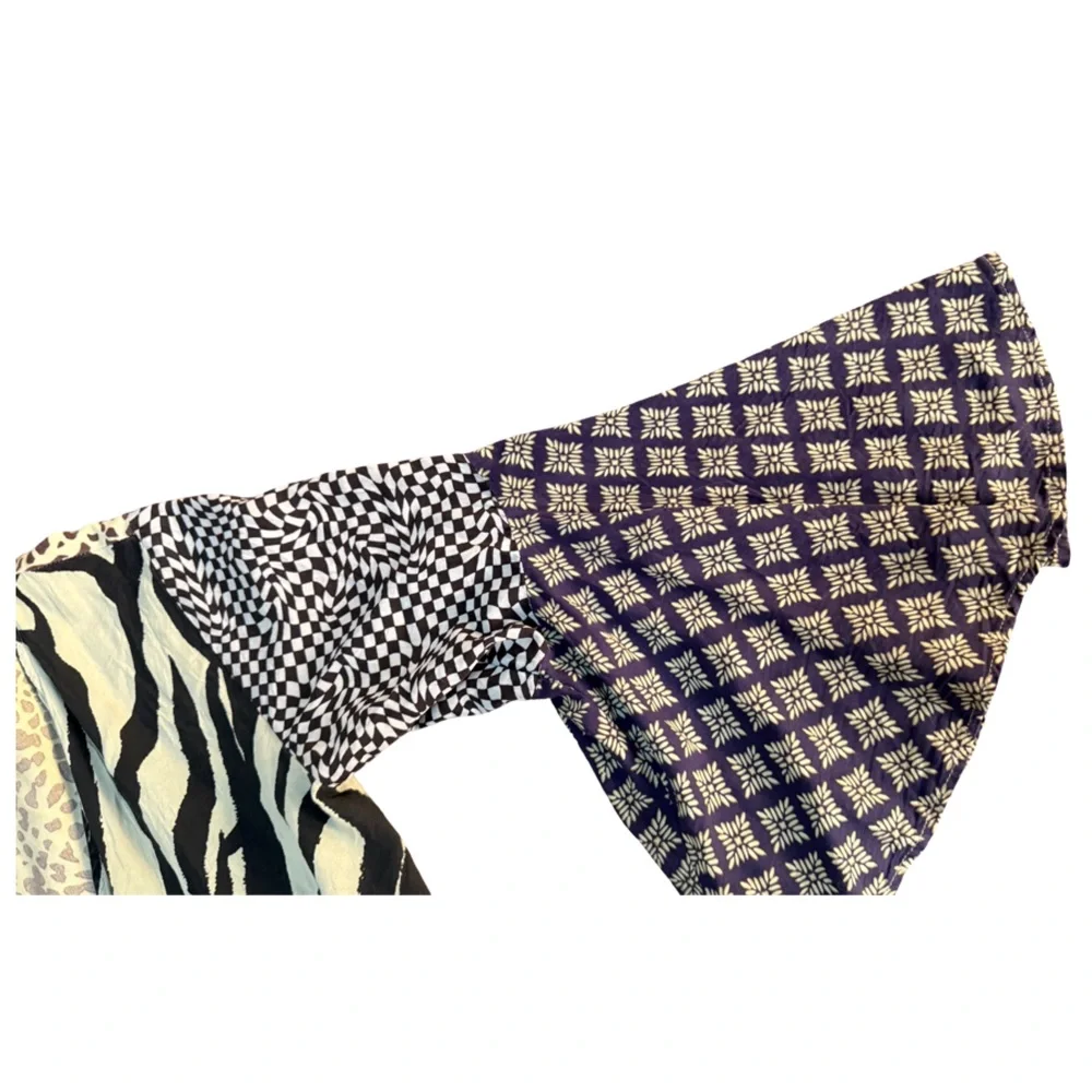 Sacred Threads Black and White Patterned Kids Dress - Picture 9 of 16